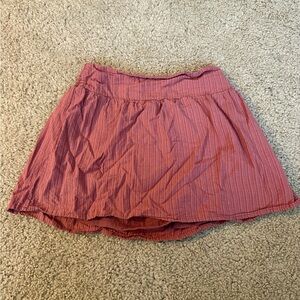 Love Notes Rose Pink Striped Mini Skort